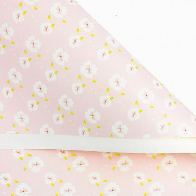 Recycled Yellow Flower Patterned Kraft Wrapping Paper 2m Wrapping Paper