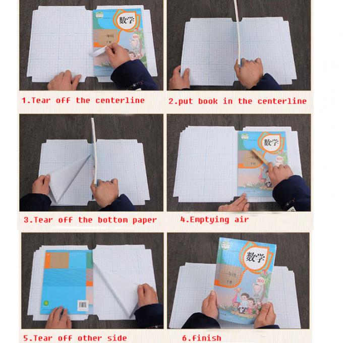 50CM Self Adhesive Book Covers Eco Friendly Waterproof Clear Book Cover
