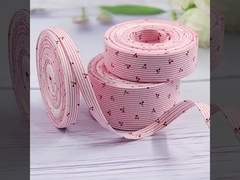 Cherry striped ribbon, pressed cloth strip, woven belt, bow tie, pet leash, collar, gift packaging, 