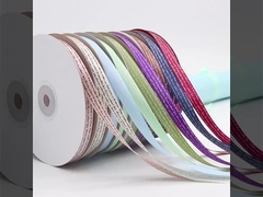 2cm green ribbon gift box packaging flower cake ribbon BESTWISHES hot stamping gift ribbon