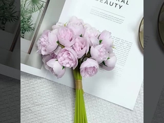 27 artificial lotus flowers, wedding hall hand-held bouquets, fresh and simple home decoration photo