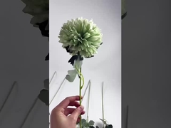 New manufacturer supplies artificial flower single onion balls in stock for wedding silk flowers, ho