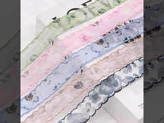 Manufacturer's spot 2.5-5cm double ear lace chiffon printed ribbon Chinese style hair accessories he
