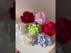 Wholesale of 27 pieces of frosted fabric hydrangea flower heads, artificial flowers for festival wed