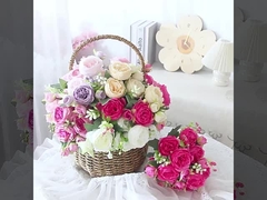 5 small rose artificial flowers, Korean-style bouquet, Persian and foreign peony artificial flowers,