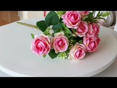 10 small roses arranged for weddings, small flower bouquets, hotel home decor ornaments, silk flower