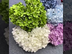 Artificial hydrangea with leaves, artificial flower wedding setting, wedding signage decoration, hom