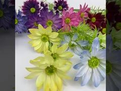 Simulated summer chrysanthemum lucky bucket flower arrangement wedding photography decoration garden