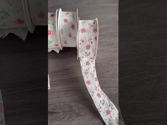 Luoyan Sheng 4cm * 10y polyester double-layer flower bud ribbon flower gift packaging ribbon flower 