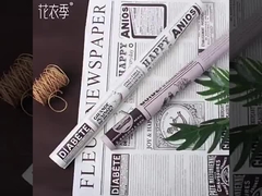 Retro English newspaper, kraft paper, Valentine's Day bouquet wrapping paper, rose flower packaging 