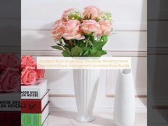 Simulated Rose Single Rose Wholesale Wedding Home Decoration Flower Arrangement Simulated Rose Bundle