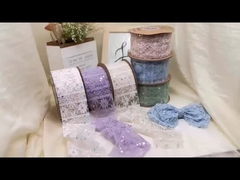 Korean style high-end fish man lace ribbon 7cm hair accessory with high-end feel DIY ribbon semi-fin