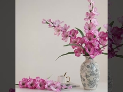 High-end artificial flowers, single-branch gladiolus artificial flowers, home living room and dining