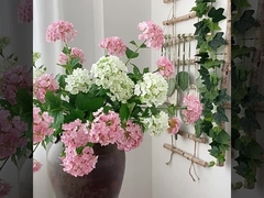 3-head wooden embroidered ball simulation flower fake flower home decoration soft decoration wedding