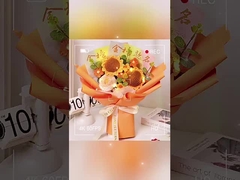 Hand-woven sunflower wool bouquets, finished products, graduation cross-border export knitted artifi