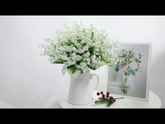 Simulated green plants, lily of the valley, wedding bouquet, home decoration, flower supplies, white