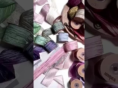 Pearl colored wrinkled belt