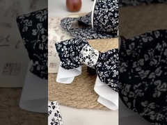 Japanese style small fresh double-sided floral ribbon