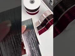 Gold and silver striped hot stamping shiny surface ribbon