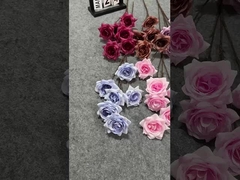 Fake Flower Simulation Flower 6 Head Rose Bundle Home Living Room Decoration Photography Props Weddi