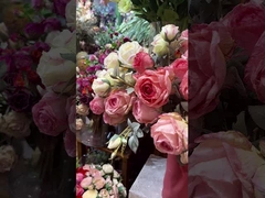 Rose simulation fake flower dining table, coffee table decoration bouquet, high-end feeling, charred