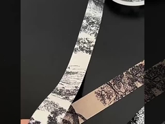 French 2.5cm ink printed ribbon flower bouquet tie gift bow DIY floral materials