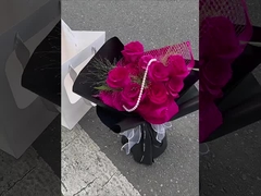 First love solid-color paper roll flower bouquet wrapping paper, waterproof flower art wrapping pape