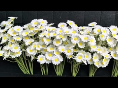 Daisy bouquet with fake flowers, European style living room dining table flower arrangement decorati