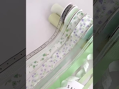 Mint Manbo Ribbon Flower Bouquet Float Handmade Floral Design DIY Gift Cake Pack Decorative strap