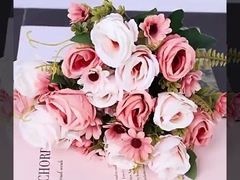 European style simulation rolled edge rose wedding bouquet, wedding photography props, floral arrang