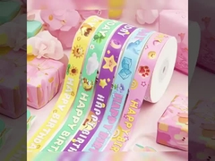 Cute cartoon birthday ribbon 