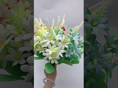 5-Fork Simulated Small Wild Chrysanthemum Plastic Flower Wedding Props Bouquet