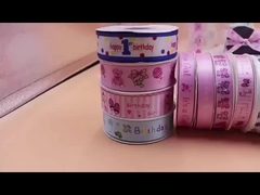 Packaging ribbon, polyester weaving, printing and lettering ribbon