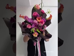 Favorite matte matte frosted floral flower wrapping paper