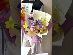 Mother's Day Phalaenopsis matte flower wrapping paper, printed waterproof bouquet wrapping paper, wa