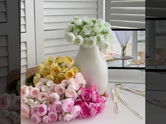 Ins-style lotus artificial flower wedding hall hand-held bouquet, fresh and simple home decoration p