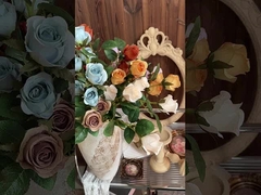 Simulated Flower Roses, 6 Head Dora Rose Waterfall, Fake Flower Decoration, Wedding Bouquet Wholesal