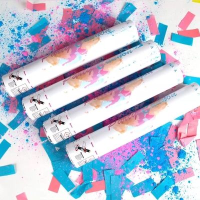 Wholesale Confetti Powder Cannon Gender Reveal Party Supplies Popper- Smoke Powder &amp; Confetti Sticks Cannons