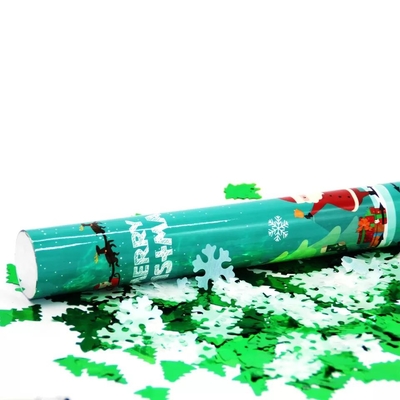 Wholesale Christmas Biodegradable Confetti Poppers Wedding Compressed Supplies Mini Cylinder Air Party Popper