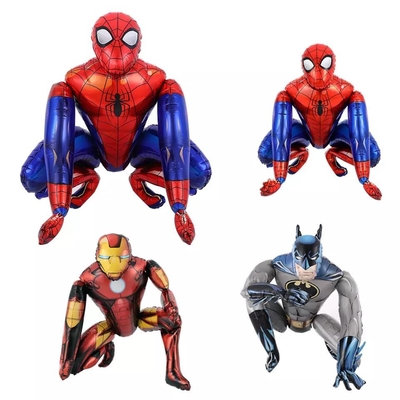 Wholesal New Desgin Cartoon Character Super Hero Foil Balloons 3D Giant Spiderman Globos For Kids Toy Party Decoration