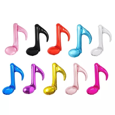 Wholesal  Wedding Birthday Party Mylar Helium 18 inch Music Note Foil Balloons