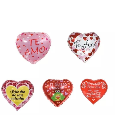 Wholesal New Type 18 inch heart-shaped Spanish Foil Balloons Party Decoration Festival Mothers'Day Ballo