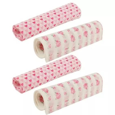 Pink Gift Tissue Paper Kraft Wrapping Paper Rolls Waterproof Custom Logo Printed