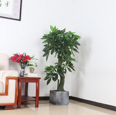 Artificial Plants Tree Potted Fake Money Tree Indoor Office Home Decor