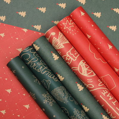 CMYK Compatible Gift Wrapping Paper With Matte Finish
