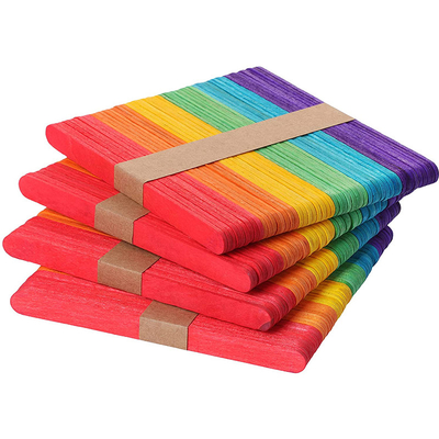 OEM ODM DIY Handicraft Items 2mm Wooden Colored Jumbo Popsicle Sticks