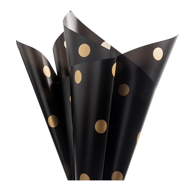 Good price 58cm X 58cm Translucent Florist Wrapping Paper Star And Dot Style online
