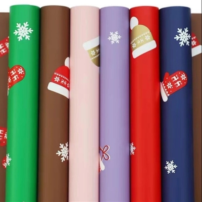 Good price Christmas Gift Flower Wrapping Paper 58cm X 58cm 20 Sheets In Bag online