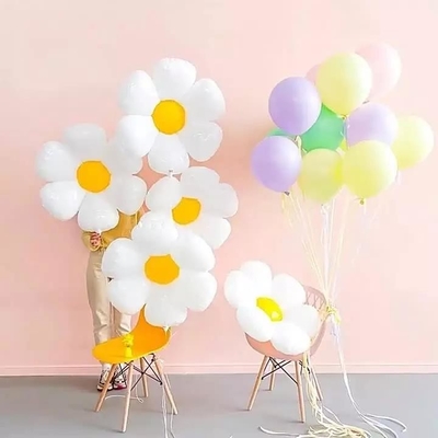 Good price Ins Style Cute Daisy Flower Shape Foil Balloons Globos Party Decoration online