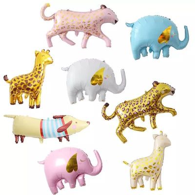 Buy Wholesal Balloon Children Birthday Cat Dog Tiger Giraffe Elephant Inflatable Toys Party Decorations Foil Balloon online manufacture
